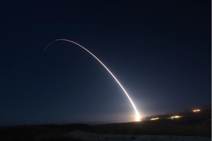 U.S. Air Force Test-launches ICBM From Calif. - Minuteman Militia