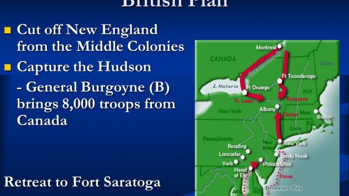 British plan to isolate New England