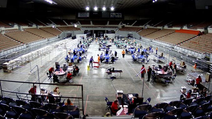 Maricopa County Audit of 2 1 Million Ballots Begins Real Time Camera